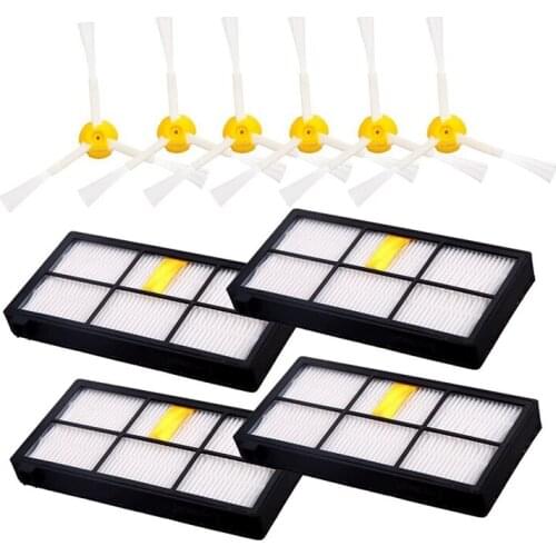Filters for IRobot Roomba 805 880 980 860 960 Parts,HEPA Filters Side Brushes Vacuum Cleaners Accessories
