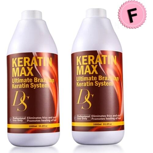 Hot Using 2pcs DS Max Chocolates Free Formalin Keratin Treatment Straighten Normal Curly and Repair Damaged Hair