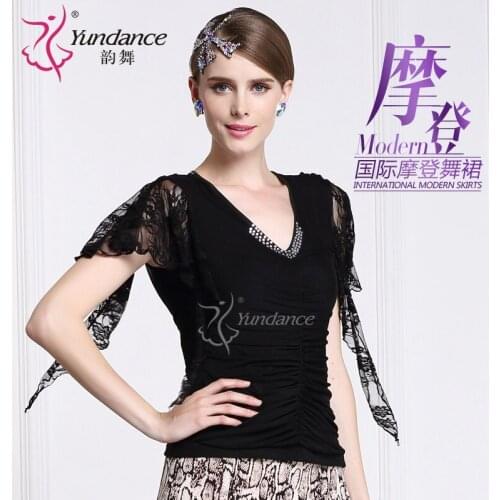 Customized Lady Latin Dancing Shirt Modern Dance Costume Waltz Valse Tango Galop Fox Trot Social Dance Suit B-2696