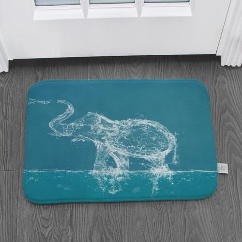 Mat non-slip floor carpet marble pattern print door mat bathroom kitchen entrance carpet home decorLZE6