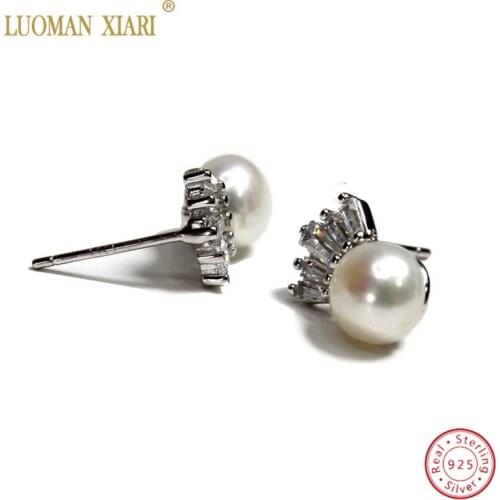 Серьги с жемчугом LUOMAN XIARI China At AliExpress