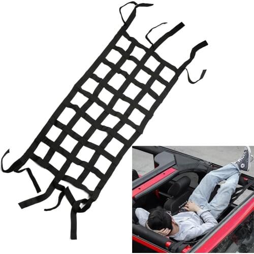 Multifunction Mesh Cargo Net Retrofit accessories Tail Box Net For Jeep Wrangler Car Roof Storage Net