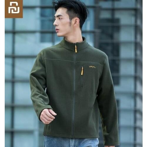Youpin Mens waterproof Keep warm Breathable Fleece jacket Outdoors Sport Camping Climbing Hiking Trekking Loose Coat