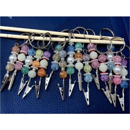 Wholesale stock credit card clip grabber for long nails keychain we can accept customize your love style