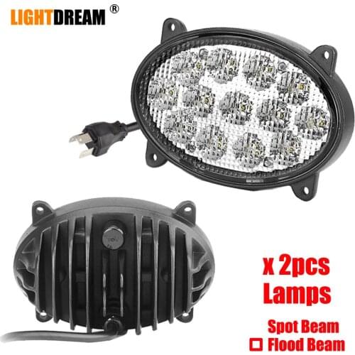 Oval 6.5" inch 65W LED Inner Cab Light For Case IH 5088, 6088, 7088, 7120, 7130, 7230, 8010, 8120, 8230, 9120, 9130, 9230 x2pcs