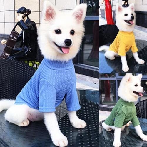 Sweat Absorption Warm Pet Dog Short Sleeve Tops Costume for Outdoor