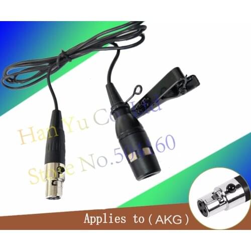 Professional Black Lapel Condenser Microphone Lavalier Microfone Samson Wireless Transmitter Mini XLR 3Pin Mikrofon