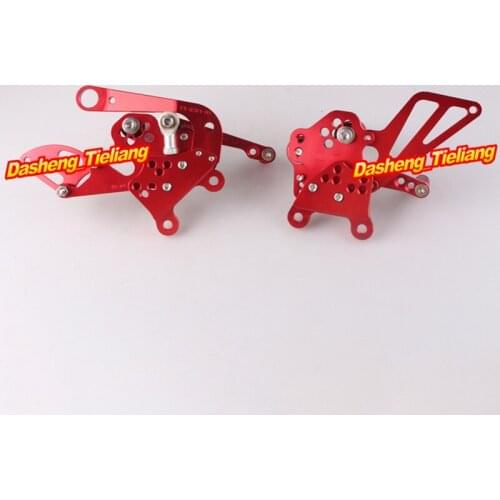 Motorcycle Adjustable Shift Brake Rear Set Footpegs Foot Rest Peg For Aprilia RSV4 2009-2014 Spare Parts
