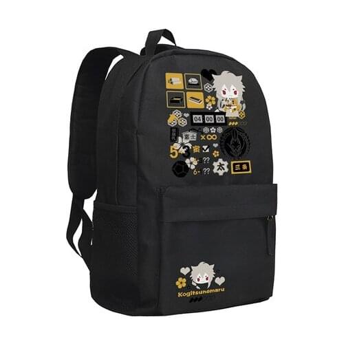 Touken Ranbu Online Cosplay Backpack Mikazuki Munechika Cartoon Bag Anime Oxford Schoolbag