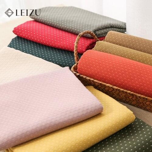 Dot Jacquard Cotton Fabric For Little Girls Dress Sewing Material 45*150cm/Piece W300020