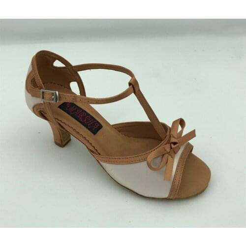 New Fashional womens ballroom salsa latin dance shoes with bowtie wedding & party shoes 6269TF1