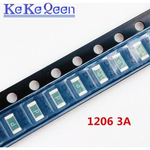 100PCS CC12H3A-TR 1206 3A Fast breaking fuse 3000MA 6V 16V 24V 63V SMT SMD 3.0A