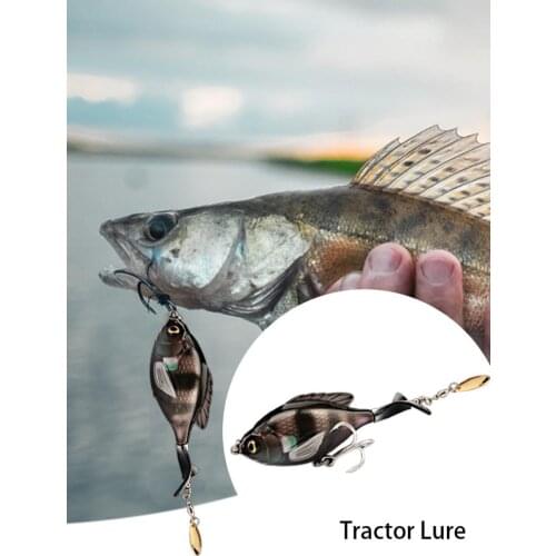 17g Fishing Lures Artificial Bait Durable Reusable 360 Degrees Rotating Floating Swimming Baits Tractor Lure Fishing Tools
