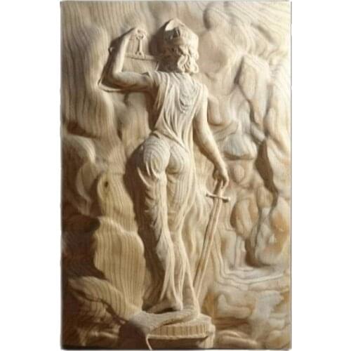 3d STL Model for CNC Router Engraver Carving Machine Relief Artcam Aspire "A Girl with a Sword" CNC files (ES)