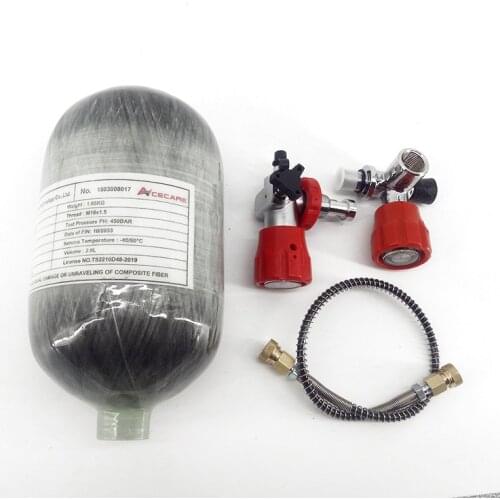 AC52011 2L CE Scuba Pcp Air Tank/Air Rifle Pressure/Airforce Condor Paintball AirGun Tank Cylinder Pcp Valve Filling Station