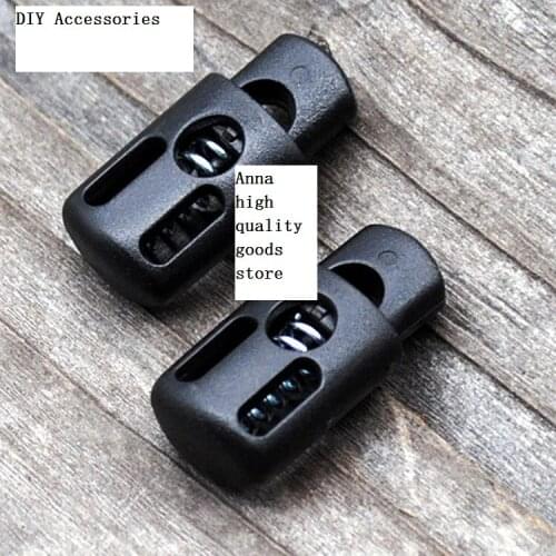 Free shipping 20pcs/lot Clothes coat plastic clip rope cord lock ski-wear, spring clothing textiles bungee rope adjust cord end