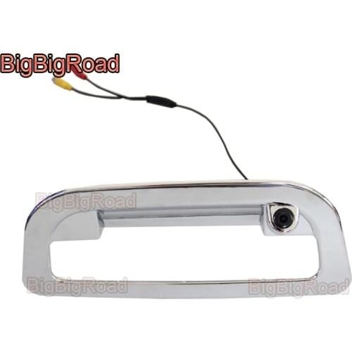 BigBigRoad Car Parking Trunk Handle Rear View Backup Camera For Ford Ranger 2011 2012 2013 2014 2015 2016 2017 2018