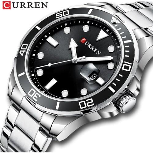 2020 New Curren Watches men Top Brand Luxury Business Wristwatch Fashion Stainless Steel Waterproof Quartz Watch Male Clock