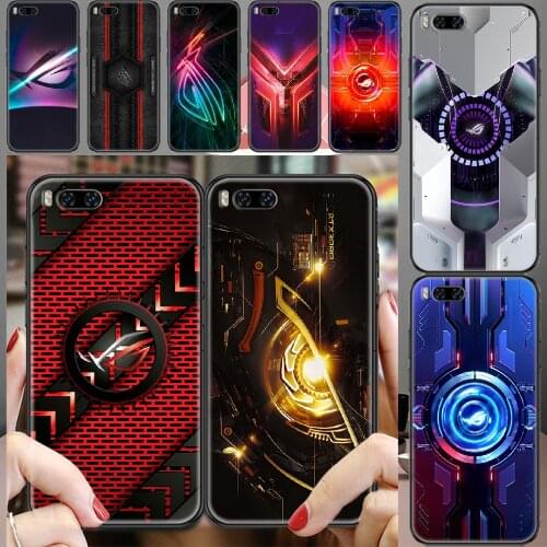 ROG Republic of Gamers Logo Phone case For Xiaomi Mi Max Note 3 A2 A3 8 9 9T 10 Lite Pro Ultra black 3D waterproof silicone back