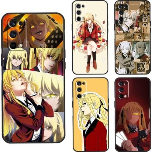 Mary Saotome Kakegurui Anime Case For OnePlus 8T 7T Nord 7 8 9 Pro Cover For Realme 8 7 6 Pro Q3 C3 C11 C15 C21 GT Neo
