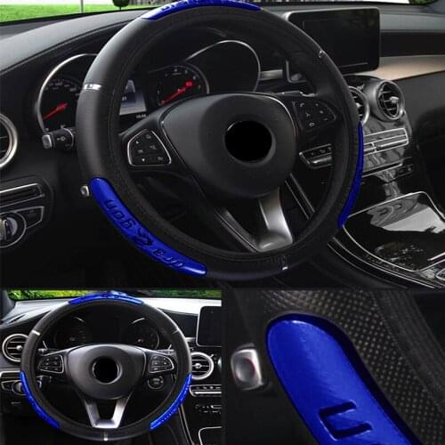 Pu Leather Car Steering Wheel Cover Anti-Slip 38CM for Mercedes Benz W204 W205 W203 W212 W213 cla W176 Nissan Qashqai J11 J10