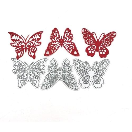 Julyarts 3pcs Butterfly Scrapbooking Cutting Dies Natal For Scrapbooking DIY Album Cards Making