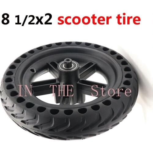 81/2X2wheel For Xiaomi Mijia M365 Scooter rear Wheels 8 1/2X2 Xiaomi Electric Skate Board 8.5 inch solid wheel alloy rims