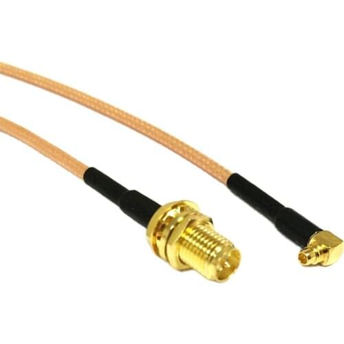 30CM/50CM/100CM RP SMA Female Jack Switch MMCX Male Right Angle Pigtail Cable RG316 Wholesale Fast Ship