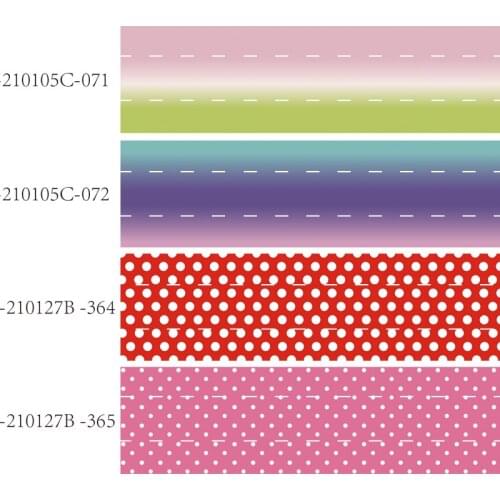 50 yards/lot) Hair bows fabric 22mm 25mm 8mm ombre and polka dots printed grosgrain ribbon