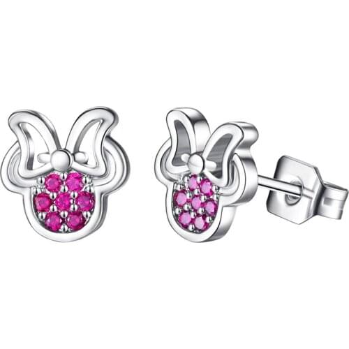 Cartoon Cute Silver Earrings S925 Silver Ear Studs Hoop Earrings for Women Silver Drop Earring Jewelry Girl Lady Woman Gift