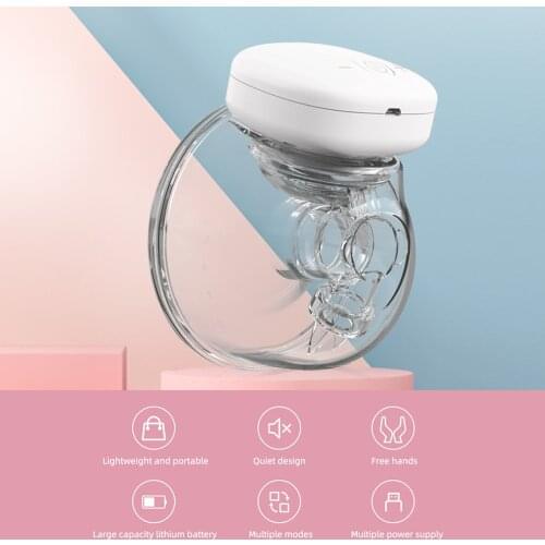 YOUHA Wearable Breast Pump Hands Free Electric Single Portable Wearable Breast Cup Rechargeable Comfort Breastfeeding 28mm