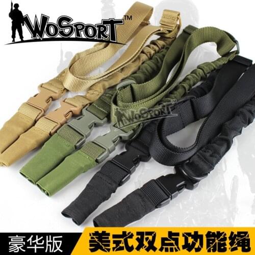 NEW WOSPORT Field Sloping Shoulder Tactical Mission Gun Rope American Luxury Double Point Function Rope