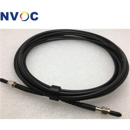 SMA905 1 2 5 10Meter Plastic Medical Fiber Jumper Cable,SMA905-SMA905 Metal Ferrule SM Simplex Armored Fiber Optic Patch Cord