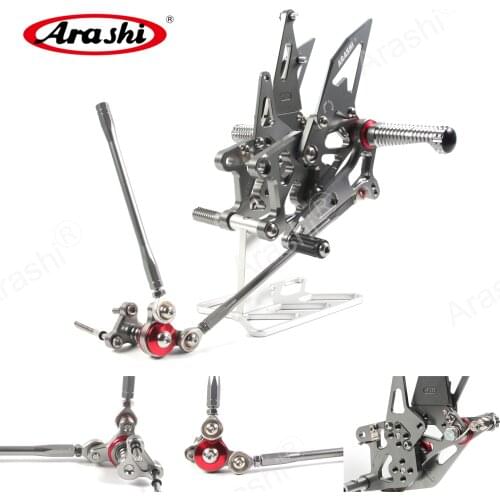 Arashi CBR600RR CNC Adjustable Footrest Rearset For HONDA CBR 600RR 2009 - 2016 CBR 600 RR Rider Rear Sets Footrest Foot Rest