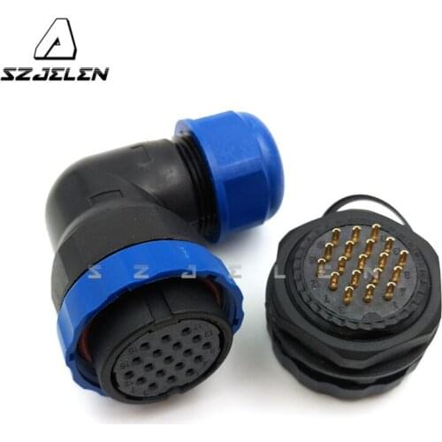 SD28TA-ZM, Waterproof connector 19pin plugs and sockets Industrial power supply equipment connectors 19 pin