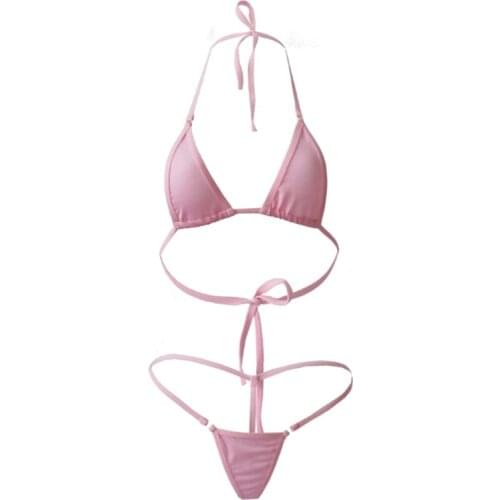 Vrouwen Sexy Micro Mini Bikini Thong Ondergoed G-string Bh Badmode Nachtkleding Hoge Kwaliteit Badmode