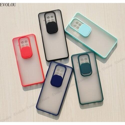 Silicone Shockproof Matte back Cover For Xiaomi 10T Lite 10i 5G Slide Camera Lens Protection Phone Case For Redmi note 9 pro 5G