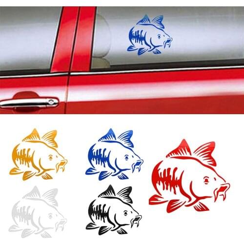 Vinyl Carp Fishing Car Sticker Car Stickers Decals Car Truck Fishing Styling Car Stickers Decals