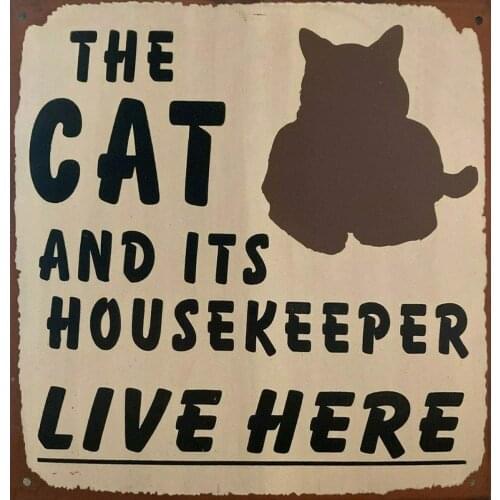 Live Here Retro Metal Sign Funny Family Cafe Bar Bar Manhole Wall New Year Christmas Easter 12X12 inch