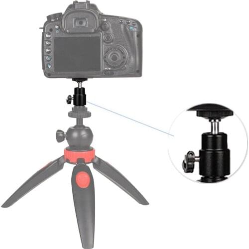 2019 metal photography light bracket phone head 1/4 Mini Hot Shoe Ball Head Flash Bracket Holder Mount Screw For Camera Tripod
