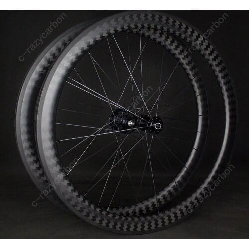 2020 12k Full Carbon Quality Track Bicycle Wheels Fixed-Gear Road Bike Wheels 30/50mm With Ridea Hub Single Speed For Sale