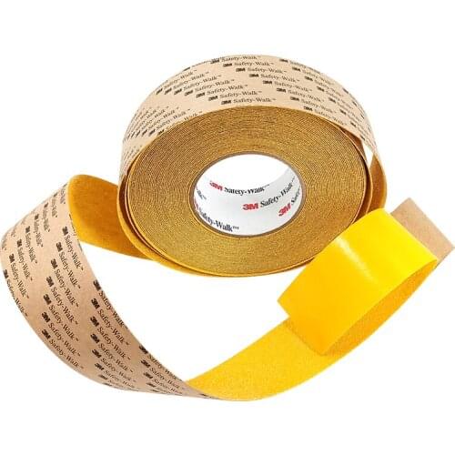 3M 630 Non-Slip Stickers Yellow Workshop Aisle Stairs Safety Warning Wear-Resistant Tape 2IN Width
