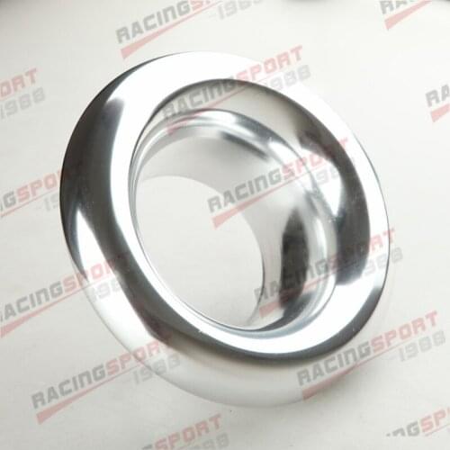 4" inch Short Ram Air Intake Turbo Horn Aluminum Velocity Stack Silver