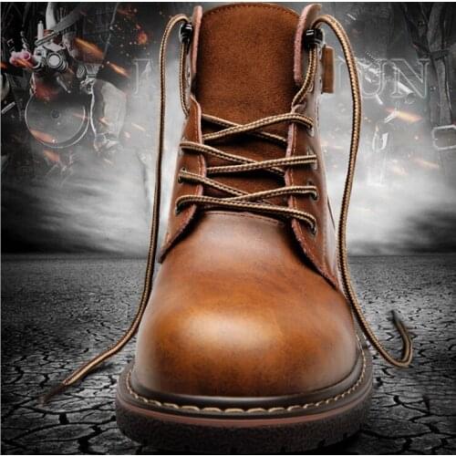 Size 38-46 Winter Boots For Men 2021 Fashion Round Toe Lace-up Combat Boots Gentle Shoes Snow Boots Winter Warm Plush Mujer
