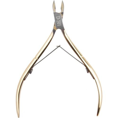 Stainless Steel Dead Skin Scissors Trimming Nail Scissors Pliers Peeling Double Fork Dead Skin Scissor Nail Tools