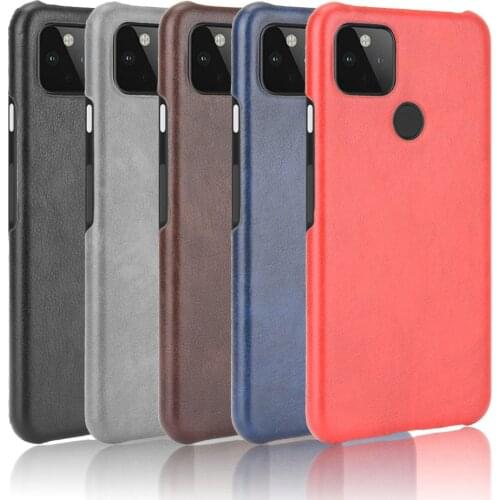 For Google Pixel 5 Case Luxury PU Leather Hard Back Cover Case For Google Pixel 5A 5 A Pixel5 Pixel5A Phone Case