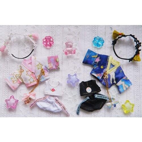 Childrens hand toys 1/12 ob11 doll doll clothes hoodie with big cap available BJD / SD doll accessories ob11doll Sports pants