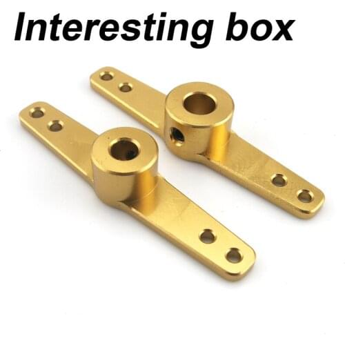 Bilateral metal steering arm, steering gear, rocker arm, aluminum alloy model accessories, steering rod, arm A