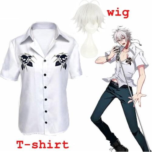 Hypnosis MIC Division Rap DRB Samatoki Aohitsugi Ichiro Yamada Cosplay Costumes for Adults Kids Coat T-shirt Wig Free Shipping