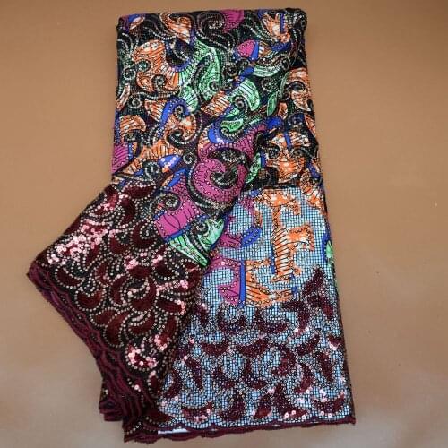 JNP KAKATEX New African Squins Wax Voile Lace Fabric High Quality French Tulle For Wedding Party